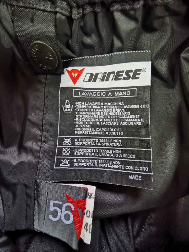 Dainese Hose Rovertex schwarz 56