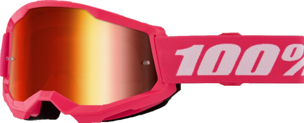 100percent Strata 2 Goggle Pink - Mirror Red Lens
