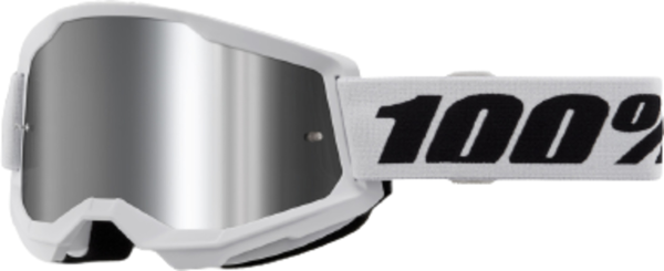 100percent Strata 2 Goggle White - Mirror Silver Lens