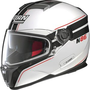 Nolan Helm N86 Rapid Weiss-schwarz-rot 2XS