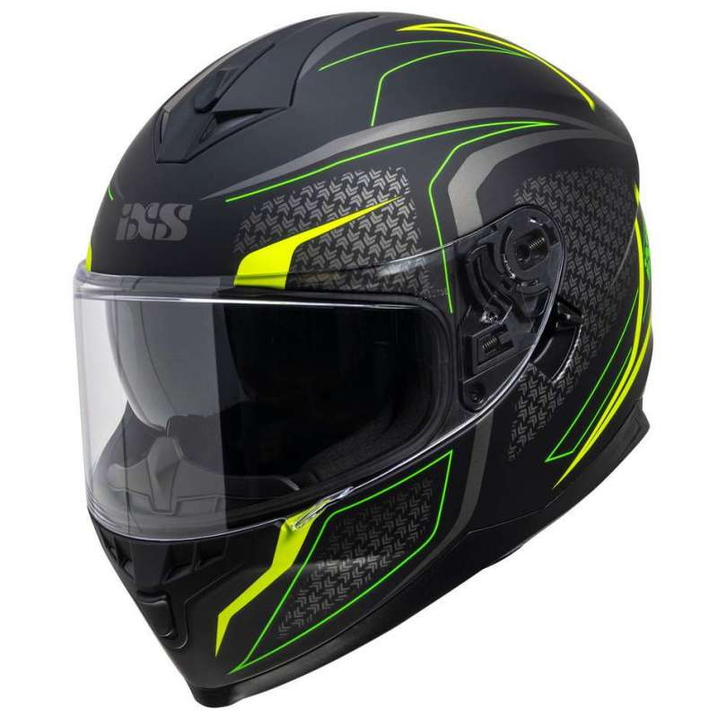 IXS Integralhelm iXS1100 2.4 matt schwarz-neon gelb L