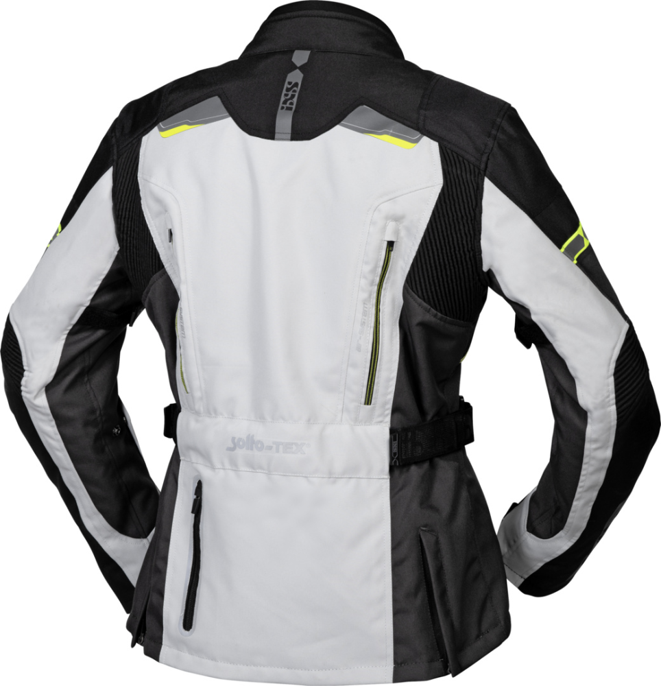 IXS Tour Damen Jacke Liz-ST grau-schwarz-gelb DS