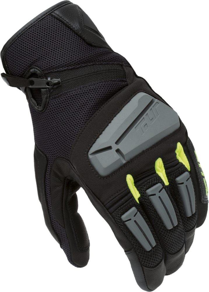 T. UR Handschuh G-Four schwarz-grau-neon gelb M