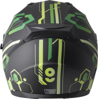 gms Integralhelm Hexago Graphic matt-grün S